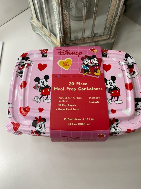 Disney Other - Disney Pink Minnie & Mickey 20-Piece Meal Prep Containers Set